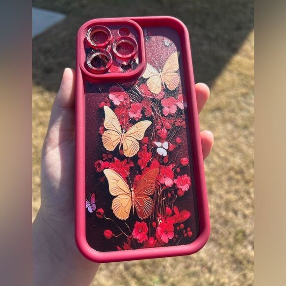 Luxurious 3D Butterfly Floral Case for iPhone 15 Pro Max - Picture 5 of 5